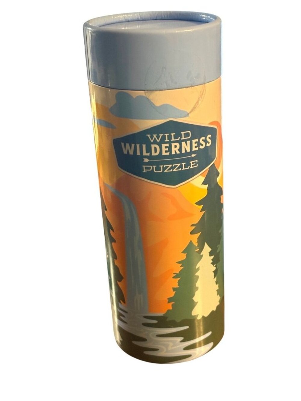 Wild Wilderness Jigsaw Puzzle 150-Pc Cylindrical Container Family WOODS Fun BLUE